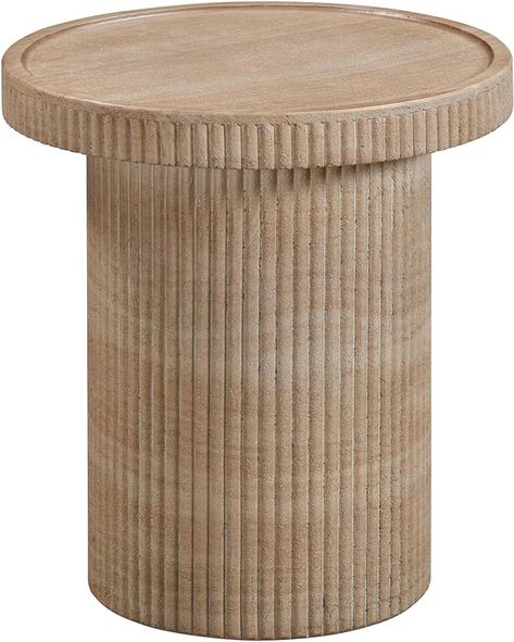 Amazon.com: Tov Furniture Darcy Faux Travertine Concrete Side Table : Home & Kitchen Concrete Side Table, Outdoor Table Decor, Outdoor End Tables, Outdoor Accent Table, Outdoor Side Tables, Chic Table, American Signature Furniture, Value City Furniture, Outdoor Side Table