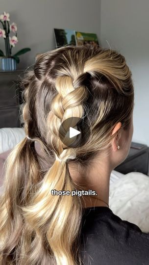 13K views · 7.8K reactions | @_toripuras easy way to elevate those pigtails! So cute and simple #easyhairstyles #pigtails #cutehairstyles #braidstyles | Tori Puras Pigtail Hairstyles For Adults, Flawed Mangoes, Cute Pigtails, School Hair, Pigtail Hairstyles, 10k Views, Red Head, Hair Bun, 1k Views