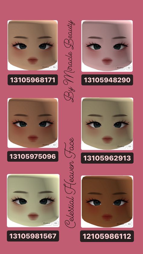 Roblox Face Code Woman Head, Face Id Roblox Code, Face Roblox Code, Roblox Face Id, Roblox Books, Face Roblox, Roblox Face, Fancy Dress Code, Pimples On Face