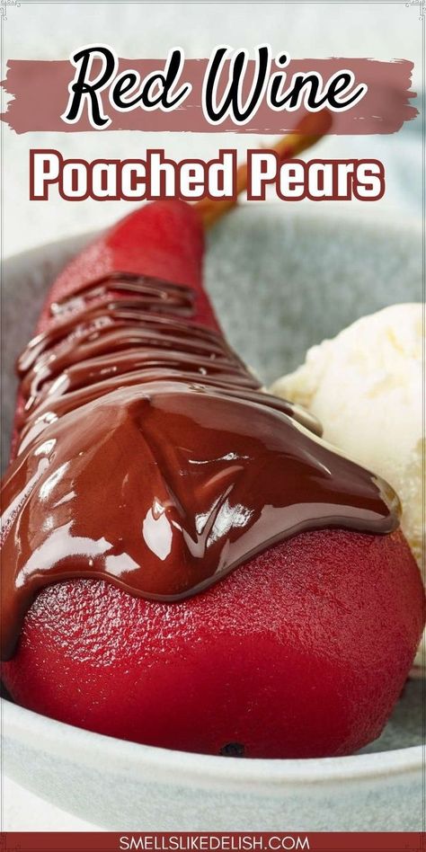 Red wine poached pears are a classic and versatile dessert that is 
perfect for any occasion. Made with ripe pears simmered in a bath of red
 wine, spices, and sugar, this recipe creates a stunning and flavorful 
dessert with minimal effort. 
These poached pears can be served warm or chilled, and paired with a variety of accompaniments for a truly decadent treat. Red Wine Poached Pears Recipe, Frozen Casserole Recipes, Red Wine Poached Pears, Poached Pears Recipe, Homemade Fruit Popsicles, Mascarpone Whipped Cream, Wine Poached Pears, Ripe Pears, Fruit Kebabs