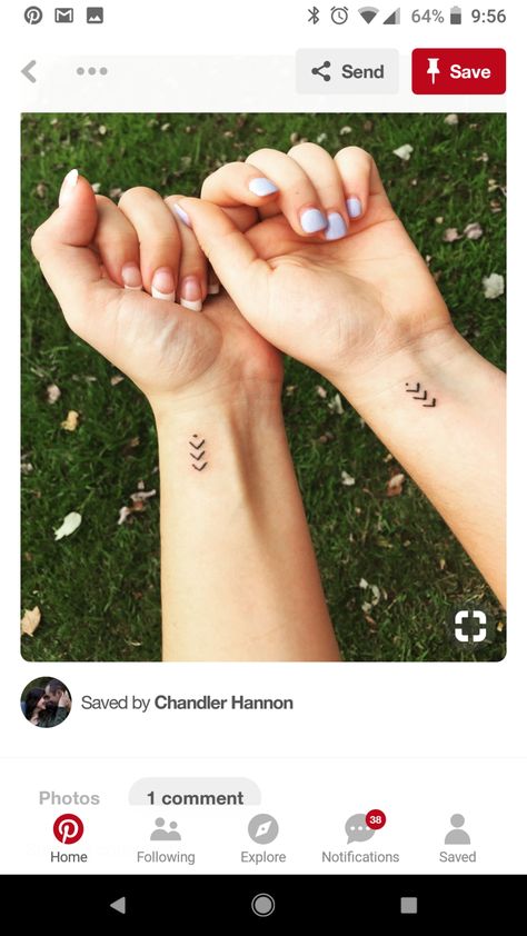 Best friend tattoo: In the past, present, future I promise to be by your side Past Present Future Tattoo, Distance Tattoos, Best Friend Tattoo, Beach Bach, Promise Tattoo, Twin Tattoos, Matching Sister Tattoos, Back Of Neck Tattoo, Summer Tattoo