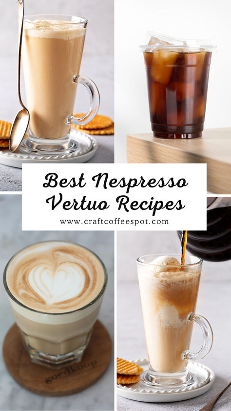 Discover delicious Nespresso Vertuo recipes showcasing its versatility, from comforting classics to indulgent treats. Find links to capsules and ingredients for easy at-home brewing! Easy Cappuccino Recipe, Nespresso Bianco Doppio Recipe, Nespresso Cappuccino Recipe, Nespresso Coffee Recipes At Home, Nespresso Vertuo Next Recipes, Nespresso Vertuo Pop, Nespresso Drinks Recipes, Iced Nespresso Recipes, Easy Nespresso Recipes