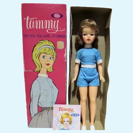 Tammy Doll 1960s Vintage, Brunette With Blue Eyes, 1960s Dolls, Retro Dollhouse, Cherry Bedroom, Bedroom Pieces, 1960s Toys, She Is Perfect, Tammy Doll