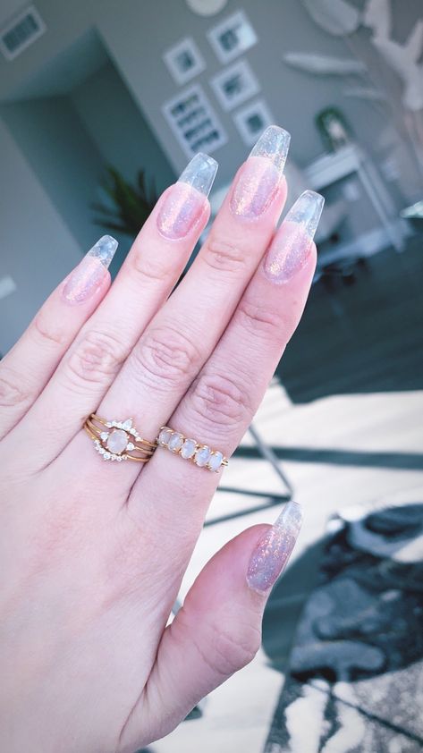 Clear Nails Clear Glass Nails, Clear Tip Nails, Clear Nails Ideas, Oct Nails, Clear Nail Tips, Clear Acrylic Nails, Nail Trend, Transparent Nails, Nail Blog