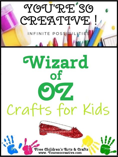 Wizard Of Oz Art Projects For Kids, Wizard Of Oz Crafts Diy, Wizard Of Oz Crafts For Kids, Wizard Of Oz Crafts, Tornado Craft, Hot Air Balloon Craft, Lion Craft, Monkey Crafts, Scarecrow Crafts