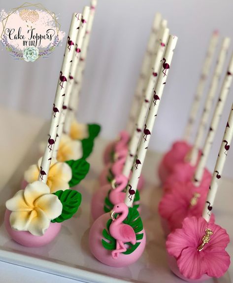 Luz on Instagram: “Luau Themed Cake Pops. Thank you @partyfavoursevents for having me. #luauparty #luautheme #luau #luauparty🌺 #aloha #flamingoparty…” Hawaiian Cake Pops Ideas, Hawaiian Theme Cake Pops, Tropical Theme Cake Pops, Pink Luau Party Ideas, Hibiscus Theme Party, Luau Treats Ideas, Luau Themed Birthday Party, Flamingo Cake Pops, Hawaiian Party Decorations Hawaii Theme Luau Birthday