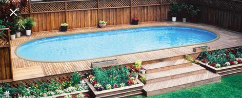 Doughboy Pool, Ideas De Piscina, Deck Piscina, Oval Pool, Pool Deck Plans, Best Above Ground Pool, Swimming Pool Decks, Pool Kits, Pool Hacks