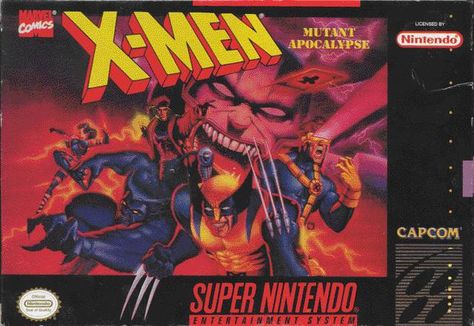 X-Men Mutant Apocalypse Xmen Apocalypse, Super Nintendo Games, Dream Cast, Video Game Collection, Classic Video, Man Games, Retro Game, Retro Video Games, King Of Fighters