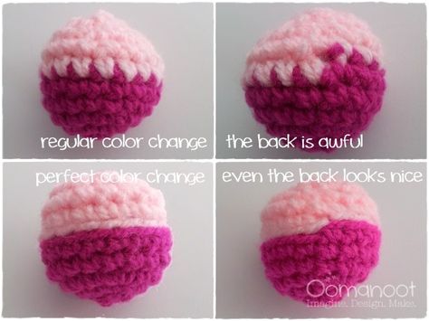 Crochet Color Change, Crochet Tricks, Modern Haken, Change Colors In Crochet, Crochet Tips, Colour Changing, Crochet Instructions, Crochet Basics, Crochet Techniques