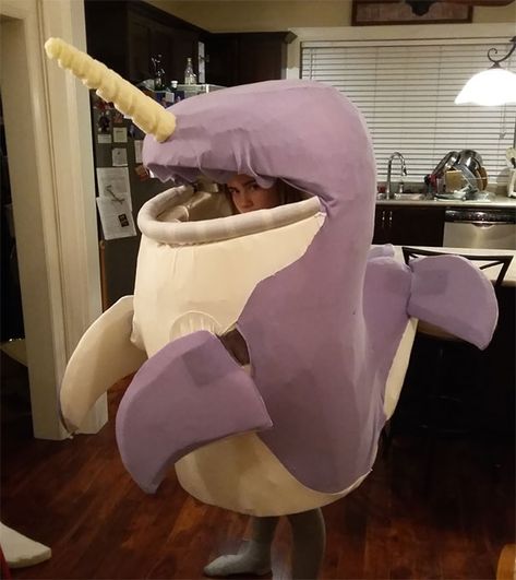 Narwhal Costume, Nearly Ready Stingray Costume, Narwhal Costume, Halloween Costumes To Make, Costumes Couture, All Hallows Eve, Family Costumes, Narwhal, Halloween Costume Ideas, Hallows Eve