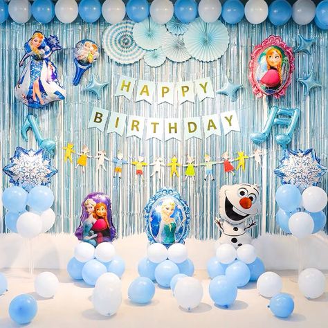 Snowflake Balloons, Superhero Birthday Party Decorations, Happy Birthday Day, Frozen Balloons, Frozen Party Supplies, Frozen Birthday Party Decorations, Frozen Party Decorations, Spongebob Birthday Party, Disney Frozen Birthday