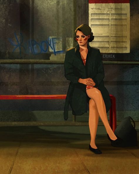 Fleabag Bus Stop, Fleabag Illustration, Fleabag Art, Watch Dogs, Bus Stop, Room Posters, Film Stills, Series Movies, Movies Showing