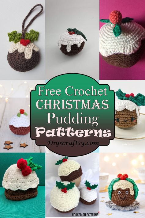 15 Free Crochet Christmas Pudding Patterns Crochet Christmas Pudding Free Pattern, Xmas Pudding, Christmas Afghan, Crochet Ornament Patterns, Crochet Xmas, Crochet Christmas Decorations, Crochet Ornaments, Holiday Crochet, Christmas Crochet Patterns