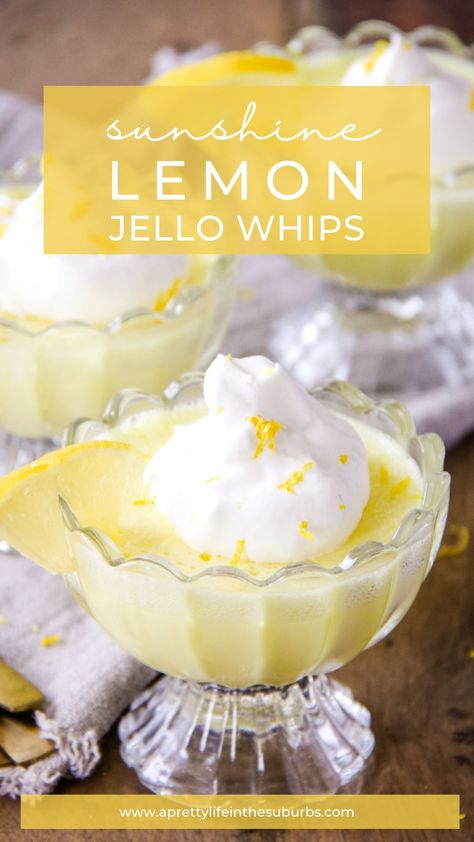 Lemon Greek Yogurt Dessert, Jello Whip, Jello Whips, Lemon Pudding Dessert, Guava Desserts, Jello Pudding Desserts, Fluff Recipes, Jello Dessert, Cool Whip Desserts