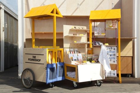 The Poundshop Cart: A portable pop-up shop! (Pound Shop) by Sara Melin/George Wu —  Kickstarter Stand Feria, Architecture Foundation, Pop Up Market, Kiosk Design, Stall Designs, Banh Mi, Market Stalls, Mobile Shop, Pop Up Stores