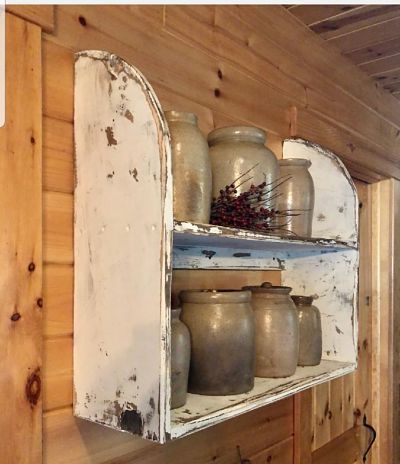 Bowl Shelf, Primitive Shelves, Primitive Cabinets, Primative Decor, Farmhouse Shelf, Primitive Walls, Farmhouse Shelves, Casa Vintage, Primitive Furniture