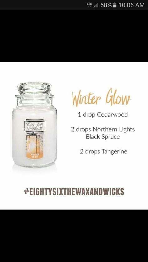 Winter Candle Scent Recipes, Yankee Candle Essential Oil Blends, Yankee Candle Diffuser Blends, Candle Science Fragrance Blends, Bath And Body Works Candle Diffuser Blends, Candle Fragrance Recipes, Winter Candle Scents, Essential Oil Candle Recipes, Essential Oil Candle Blends