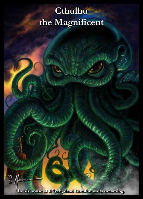 Digitalizations on Behance Lovecraft Art, Eerie Art, Cthulhu Art, Call Of Cthulhu Rpg, Lovecraft Cthulhu, Hp Lovecraft, Cthulhu Mythos, Cosmic Horror, Call Of Cthulhu