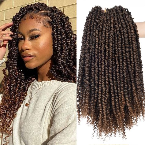 Pre-twisted Passion Twist Crochet Hair for Black Women 18 Inch Passion Twist Hair Pre-looped Colored Passion Twists, Passion Twist Crochet, Passion Twist Hair, Senegalese Twist Hairstyles, Passion Twists, Hair For Black Women, Twist Hair, Crochet Hair, Goddess Braids