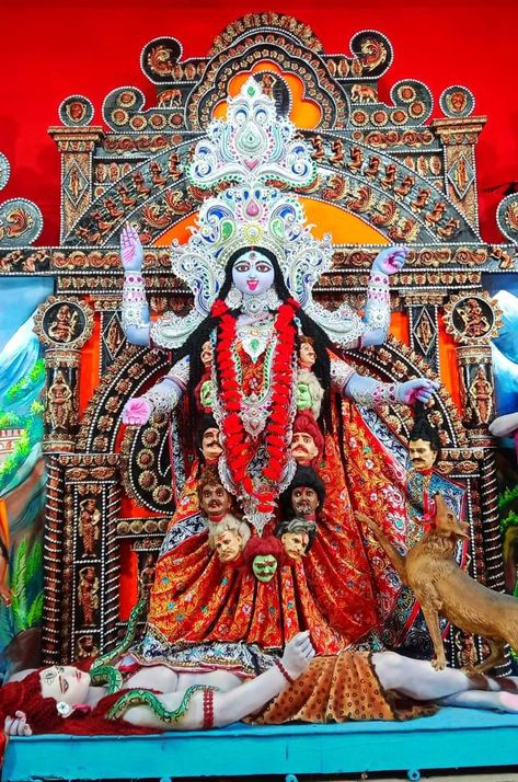 Kali Puja Pandal, Photo Editing Background Hd Frame, Devullu Photos, Boys Beard Style, Lord Images, Mata Kali, Durga Photo, Kali Images, Goddess Kali Images