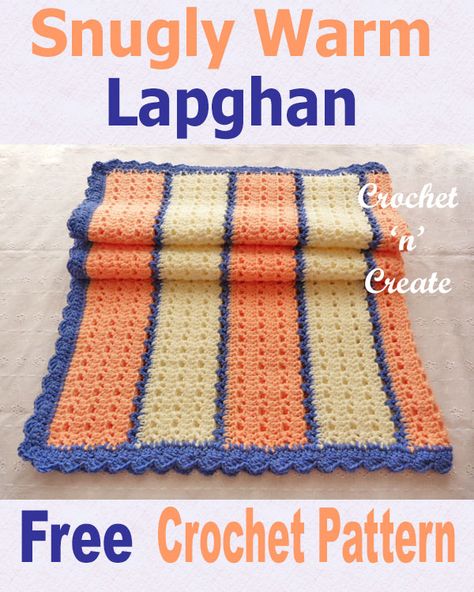 Free crochet pattern for snugly warm lapghan, great to wrap around you on cold evenings, makes lovely gifts too. #crochetlapghan #crochetncreate #crochet #howto #crochetpattern #freecrochetpattern #easypattern #freepattern #forbeginners #diy #crafts Lapghan Crochet, Crocheted Blanket, Crochet Afgans, Design Crochet, Crochet For Beginners Blanket, Crochet Blanket Afghan, Crochet Afghans, Throw Over, Crochet Throw