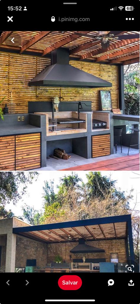 Outdoor Grill Station, Outdoor Kitchen Decor, Outdoor Kitchen Plans, Outdoor Bbq Kitchen, Outdoor Kitchen Island, Exterior Modern, Backyard Kitchen, Outdoor Kitchen Patio, Backyard Fire