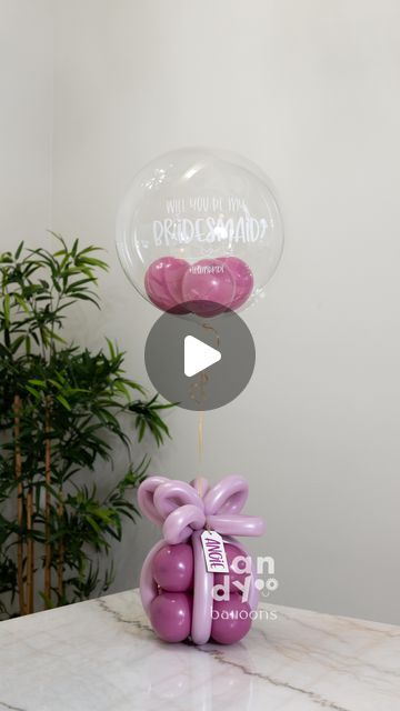 Andy Balloons - Broward FL on Instagram: "👰🏾‍♀️💍 Tired of the predictable bridesmaid proposal? Be different! This balloon idea might be the answer! What are your thoughts?   #bridesmaidproposal #brideballoons #weddingballoons" Proposal Balloons, Wedding Balloons, Bridesmaid Proposal, Be Different, Balloons, On Instagram, Instagram