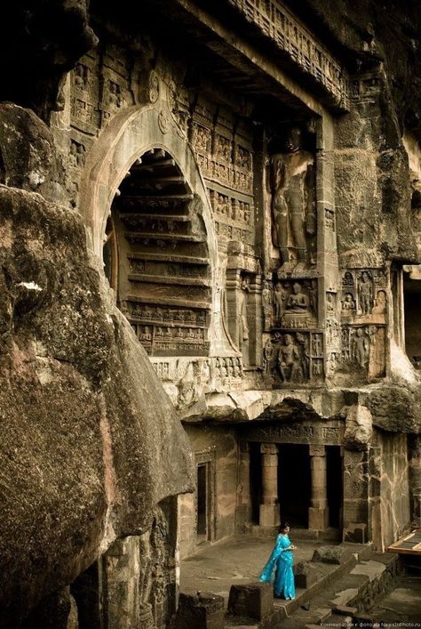 Travel Photography India, Ajanta Ellora, Ellora Caves, Ajanta Caves, Indian Temple Architecture, India Architecture, Temple Ruins, Ancient Indian Architecture, Asian Architecture