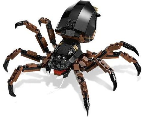 Lego Spider, Lego Hobbit, Spider Book, Happy Hallow, Lego Medieval, Lego Halloween, Green Halloween, Library Inspiration, Lego Display