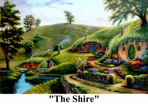 The shire | The Shire | Jeremiah Was A Bullfrog... Now He's Eastern Orthodox? Casa Do Hobbit, Casa Hobbit, Middle Earth Art, Tolkien Art, Hobbit Hole, Hobbit House, The Shire, Earthship, Fairy Houses