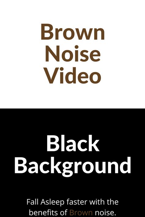 The benefits of brown noise can help you fall asleep quickly. The brown noise sound in this video combined with the all black background is a great sleep aid to help you fall asleep faster. Use the sleep timer on your tv and this brown noise video for help falling asleep. Brown Noise Benefits, Ways To Relax At Home, Youtube Channel Background, All Black Background, Channel Background, Brown Noise, Help Falling Asleep, Ways To Fall Asleep, Fall Asleep Quickly