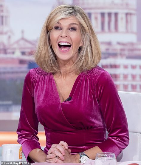 Cheeky Pose, Kate Galloway, Roman Kemp, Charlotte Hawkins, Kate Garraway, Good Morning Britain, Red Coat, Tv On The Radio, Red Blouses