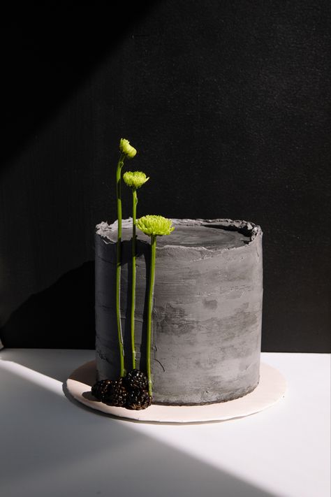 Dessert Corner, Concrete Cake, Matcha Cake, Cake Vanilla, Beautiful Cake Designs, Concrete Column, Modern Cakes, Simple Cake Designs, Creative Cake Decorating