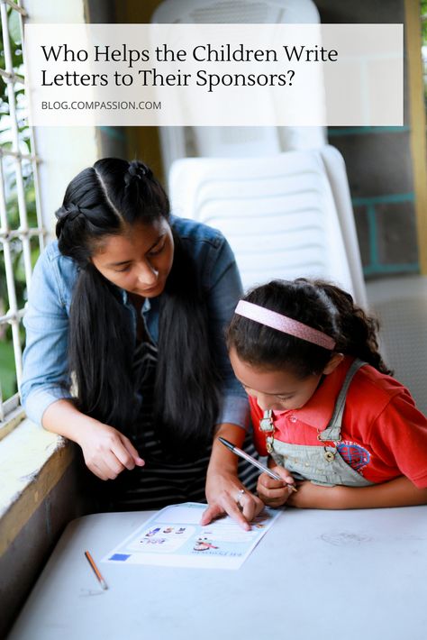 Who Helps the Children Write Letters to Their Sponsors? - Compassion International Blog Compassion International, Unique People, Write Letters, Letter To Yourself, Jesus Is Life, Cool Lettering, Children's Ministry, Kids Writing, Letter Writing