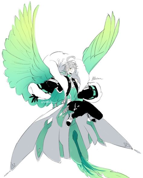 Butterfly Oc Male, Winged Character Design, Anime Wings, Ange Demon, Elsword, 판타지 아트, 영감을 주는 캐릭터, Character Design References, Drawing Base