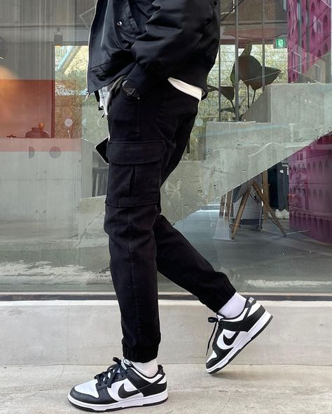 Black And White Jordans Outfit Men, Nike Dunk Low Black White Outfit Men, Jordan Black And White Outfit, J1 Low Outfit For Men, Jordan 1 Black Outfit, Jordan 1 Black And White Outfit, Dunk Low Panda Outfit Man, Nike Panda Dunks Outfit Men, Black And White Jordans Outfit