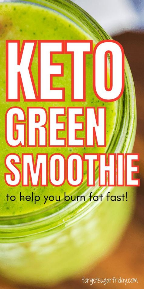 Avacodo Smoothie, Keto Green Smoothie, Low Carb Green Smoothie, Low Carb Smoothie, Low Carb Protein Shakes, Low Carb Smoothie Recipes, Keto Green, Quick Keto Breakfast, Keto Breakfast Smoothie