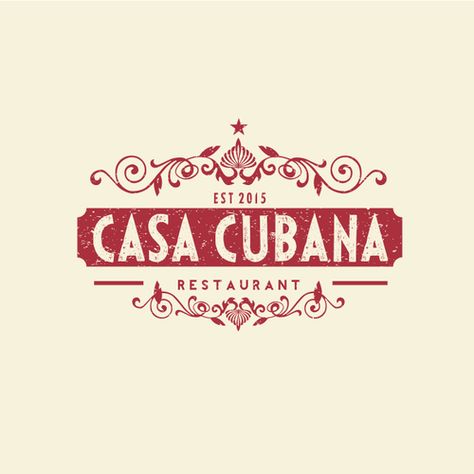 Cuban Typography, Cuban Pattern, Tropical Branding, Cuban Bakery, Cuban Cafe, Cuban Restaurant, Caribbean Restaurant, Creative Market Design, Spanish Restaurant