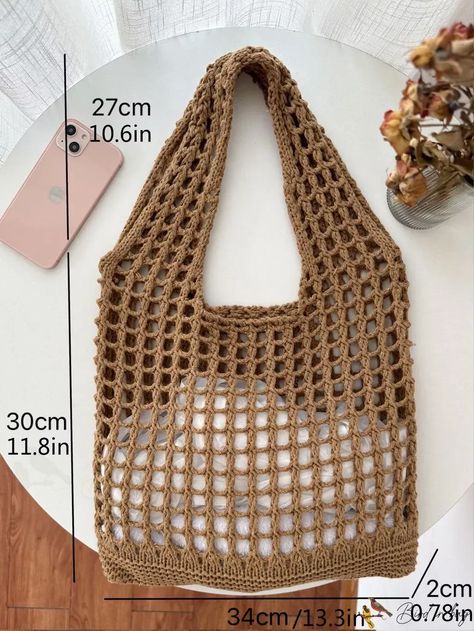 crocheting bag pattern for beginners Crochet Shopping Bag, Crocheting Bag, Crochet Beach Bags, شال كروشيه, Free Crochet Bag, Crochet Bag Pattern Free, Crochet Blanket Designs, Crochet Market Bag, Crochet Handbags Patterns