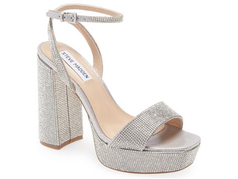 Steve Madden: Less Hoco Heels, Sliver Heels, Sandals Outfit Summer, Sparkly Sandals, Steve Maddens, Sparkly Heels, Prom Heels, Steve Madden Heels, Glitter Heels