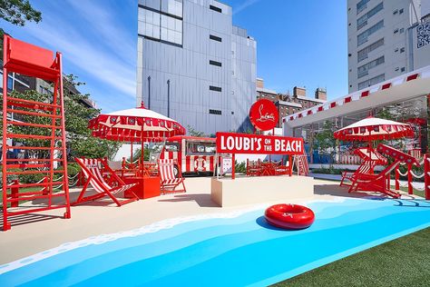 Summer Activation, Olympic Party, Corporate Event Design, Summer Club, Event Display, Beach Events, Surf Decor, Event Design Inspiration, Retail Experience