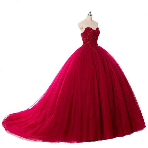 Where to buy the Best 6 Colored Wedding Dresses 2022! | Pimenta de Açúcar Red Ball Gown, Robes D'occasion, Wedding Dresses Princess Ballgown, Bridal Dresses Lace, Quinceanera Dress, Gown Prom, Princess Wedding Dresses, Ball Gowns Prom, Prom Dresses Ball Gown