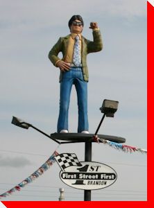 Across Canada, there are hundreds of interesting roadside attractions. This site is dedicated to cataloging our nation’s large roadside attractions. Used Car Salesman, Canadian Photography, Brandon Manitoba, Roadside America, Car Salesman, Manitoba Canada, Country Signs, The Used, Roadside Attractions