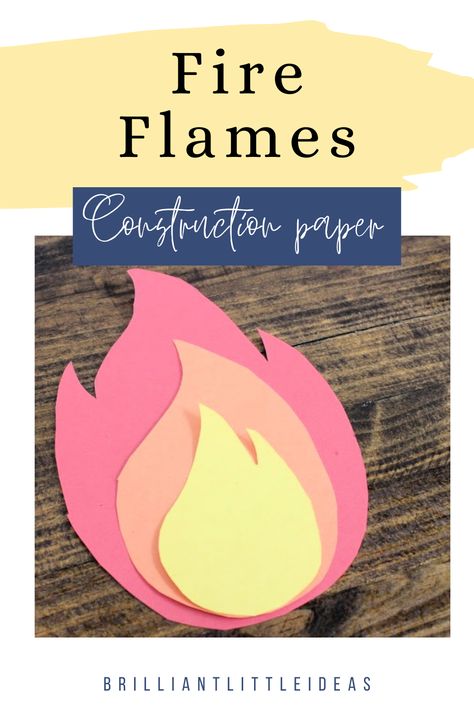 Fake Fire Flames, Flames Template, Pretend Fire, Fire Template, Fake Fire, Fire Crafts, Campfire Party, Paper Fire, Rainy Day Activities For Kids