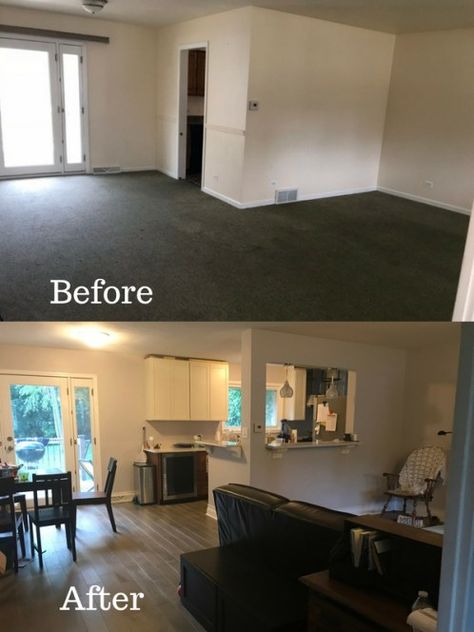 When we bought our first home, we dove into house renovations. Click to read some of the things we learned, as well as to see some renovations before and after. #renovations #renovationsideas #renovationtips Renovation Tips, Our First Home, Kitchen Redo, First Home, Home Renovation, The Things, Corner Desk, To Read, Dream House