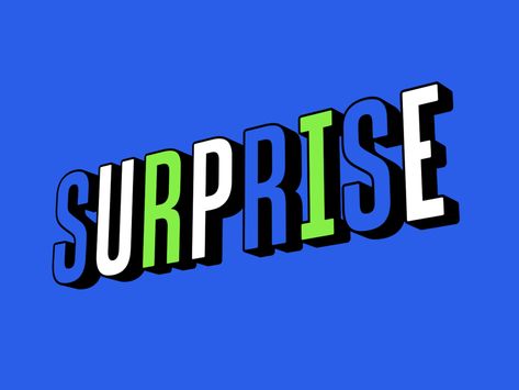 Surprise Word Design, Mat Voyce, Type Animation, Animated Banners, Cool Typography, Motion Graphics Inspiration, Motion Graphics Design, Text Animation, Motion Design Animation