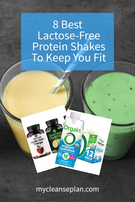 Are you lactose intolerant but you’re not sure which protein shakes are the best to keep you fit? Here are the 8 best lactose-free protein shakes to help you. #BetterTastingShakes #GoLactoseFree #GuiltFreeProtein #DontWorryJustFuel #ProteinWithoutPain #ProteinPowderFuel Lactose Free Protein Shake, Healthiest Protein Powder, Vegan Shakes, Best Protein Shakes, Pea Protein Powder, Organic Coconut Sugar, Best Protein Powder, Smoothie Cleanse, Lactose Intolerant