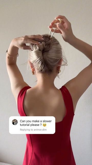 Michelle | Romanticizing life through hair on Instagram: "Hairpin braided updo hack – hope you nail it this time! Keep slaying!♥️

#hairpin #hairhacks #easyupdo #braidedupdo #easyhairstyles" Easy Hair Updos For Beginners, Sandy Hair, Fancy Hair, Nail It, Easy Hair Updos, Easy Updos, Romanticizing Life, Fancy Hairstyles, Braided Updo