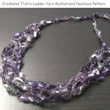 Crochet Patterns with Trellis Ladder Yarn – YarnNecklaces Ladder Yarn, Gifts To Friends, Crochet Necklace Pattern, Yarn Necklace, Yarn Bracelets, Long Tassel Necklace, Ribbon Yarn, Ribbon Necklace, Necklace Patterns