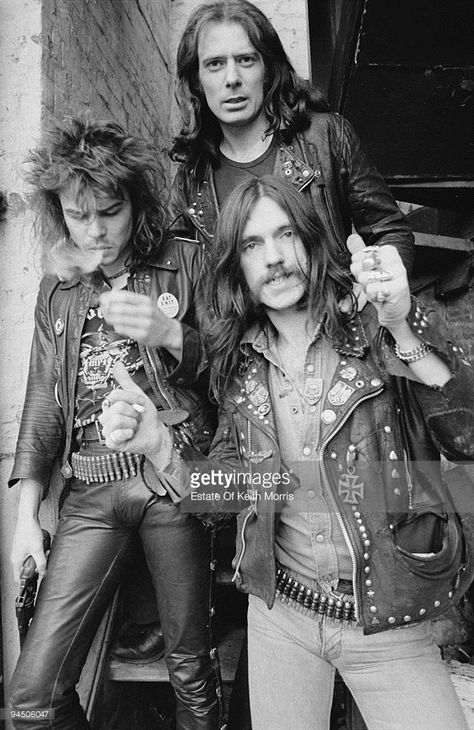 British heavy rock band Motorhead, London, 1978. Left to right: drummer Phil 'Philthy Animal' Taylor, guitarist 'Fast' Eddie Clarke and bassist and singer Lemmy (Ian Kilmister). Danny Ketch, Motorhead Lemmy, Philthy Animal Taylor, Front Mission, Eddie Clarke, Chica Heavy Metal, Lemmy Motorhead, Rock & Roll, Lemmy Kilmister